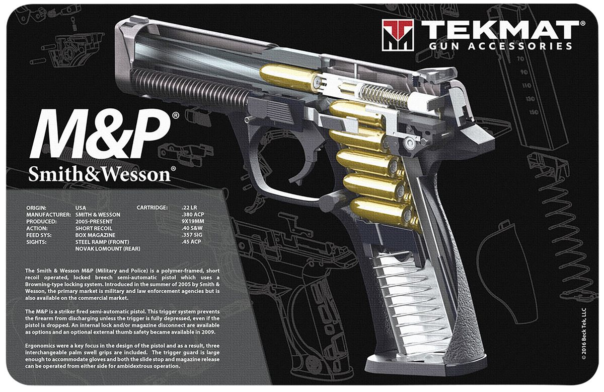 Tekmat TEKR17SWMPCA S W M P Cutaway Cleaning Mat Black/White Rubber 11in x
