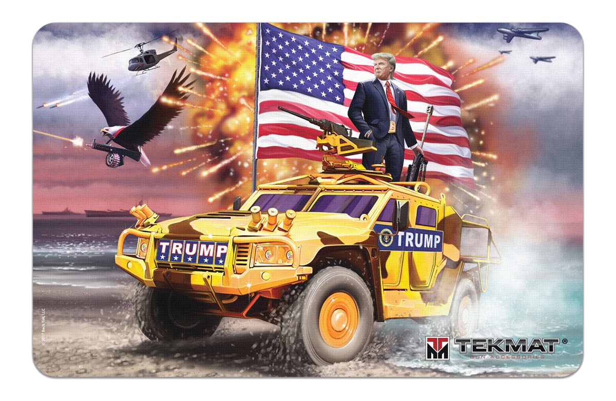 Tekmat TEKR17TRUMP Trump Cleaning Mat Multi-Color Rubber 11inx17in Freedom