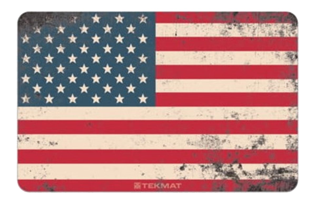 TekMat Original 11in x 17in American Flag - 1/8in Thick Oil Resistant Non-S