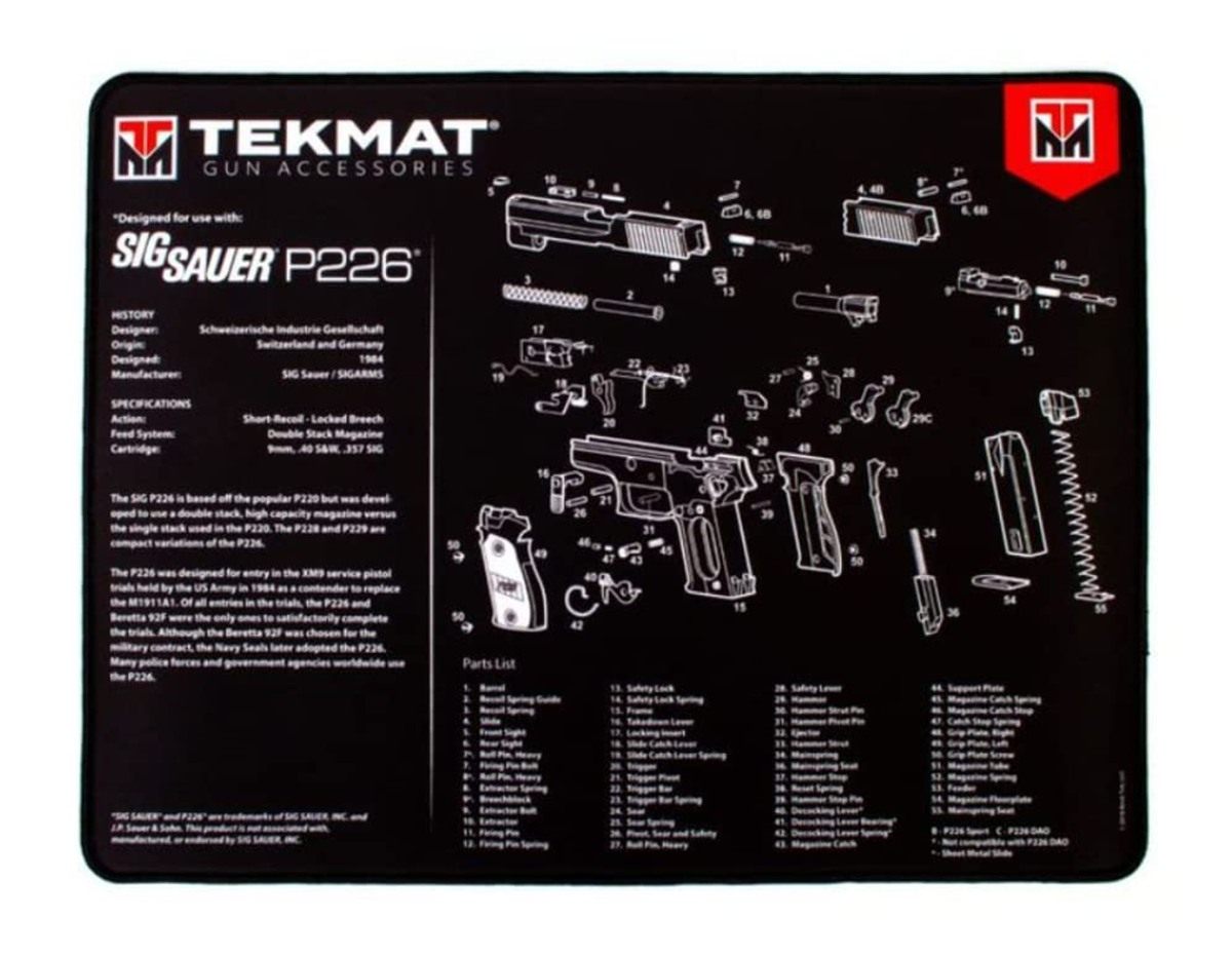 TekMat 20in X 15in Ultra Handgun MAT/SIG Sauer P226 view 2