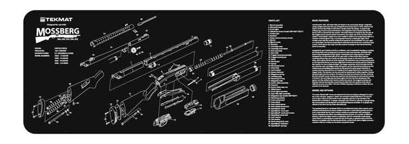 Tekmat Armorers Bench MAT 12inX36in Mossberg 500 Shotgun