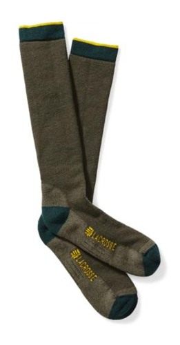 Lacrosse Footwear Men's Merino Midweight Sock Over the Calf OD Green L