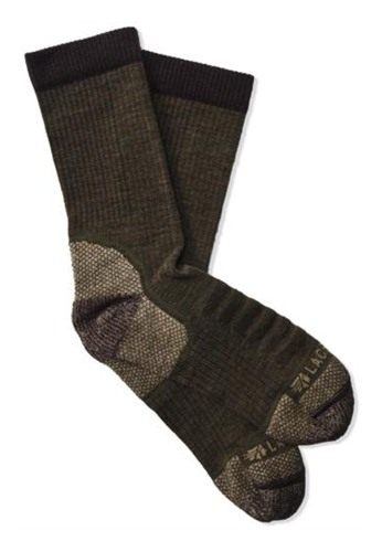 Lacrosse Footwear Lightweight Copper Socks Crew Olive L