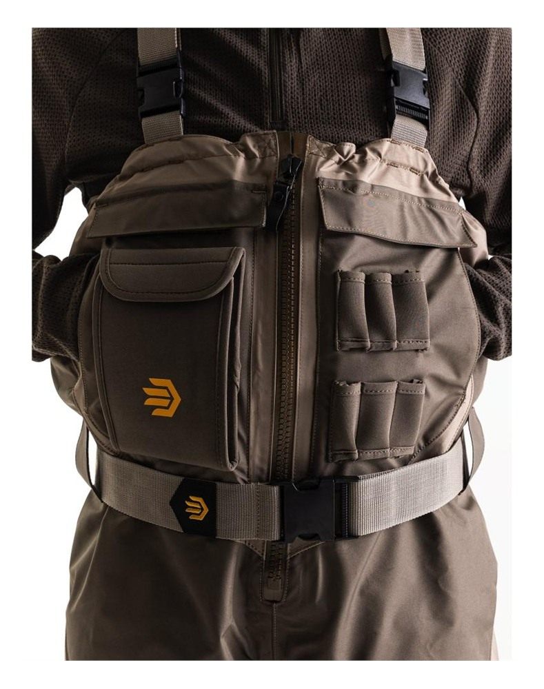 Lacrosse Footwear Alpha Agility Select Zip Waders Brown 1600G Size 8