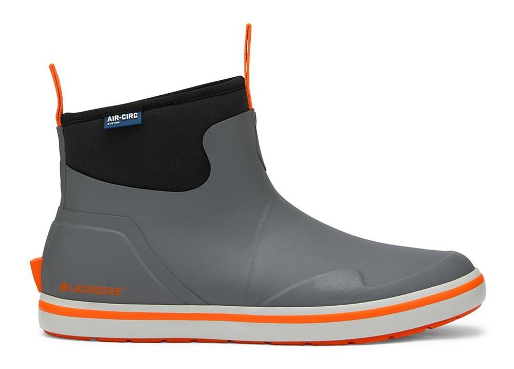 Lacrosse Footwear Mens Alpha Deck Boot 6in Grey/Orange Size 10 view 3