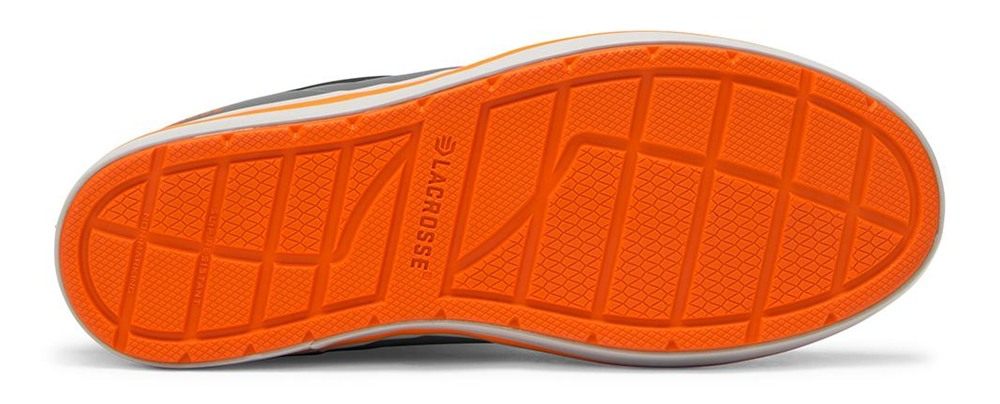 Lacrosse Footwear Mens Alpha Deck Boot 6in Grey/Orange Size 8 view 4