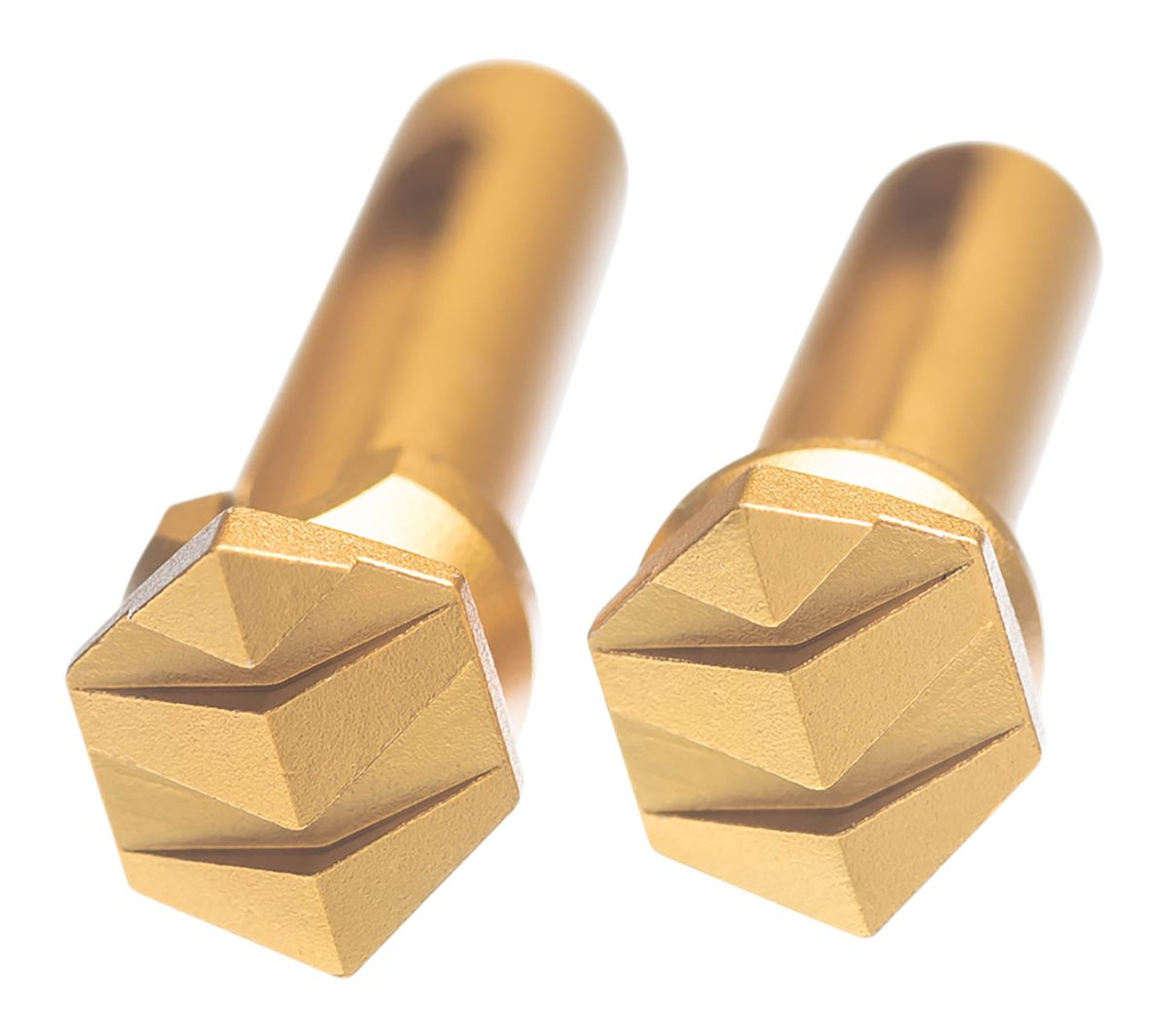 Tyrant CNC TDAR15TPGOLD Takedown Pins Enhanced AR-15 Gold Aluminum