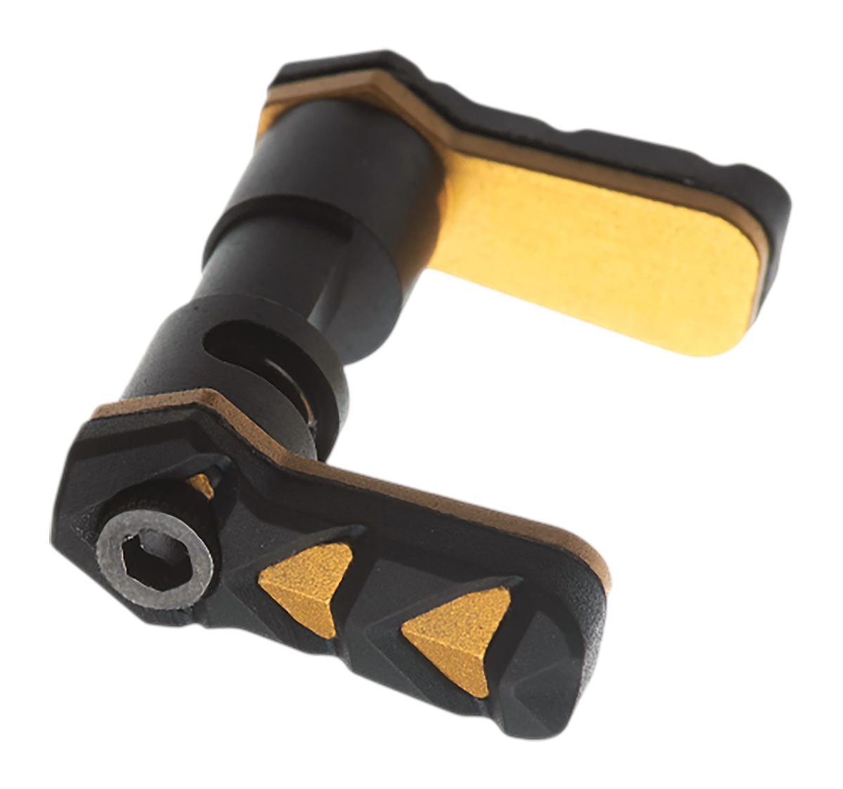 Tyrant CNC TDSSARGOLD Safety Selector Nexgen AR-15 Gold Aluminum/Rubber