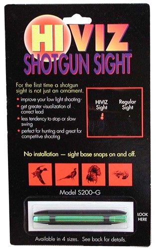 HIVIZ Ultra Narrow Magnetic Shotgun Sight - Green view 2