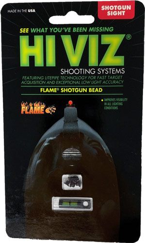 HIVIZ Flame Fiber Optic Shotgun Sight (Green) view 2