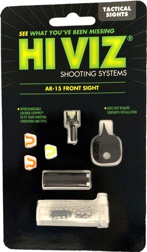 Hiviz AR2008 AR-15 Tactical Rifle Front Sight Black Post for view 2