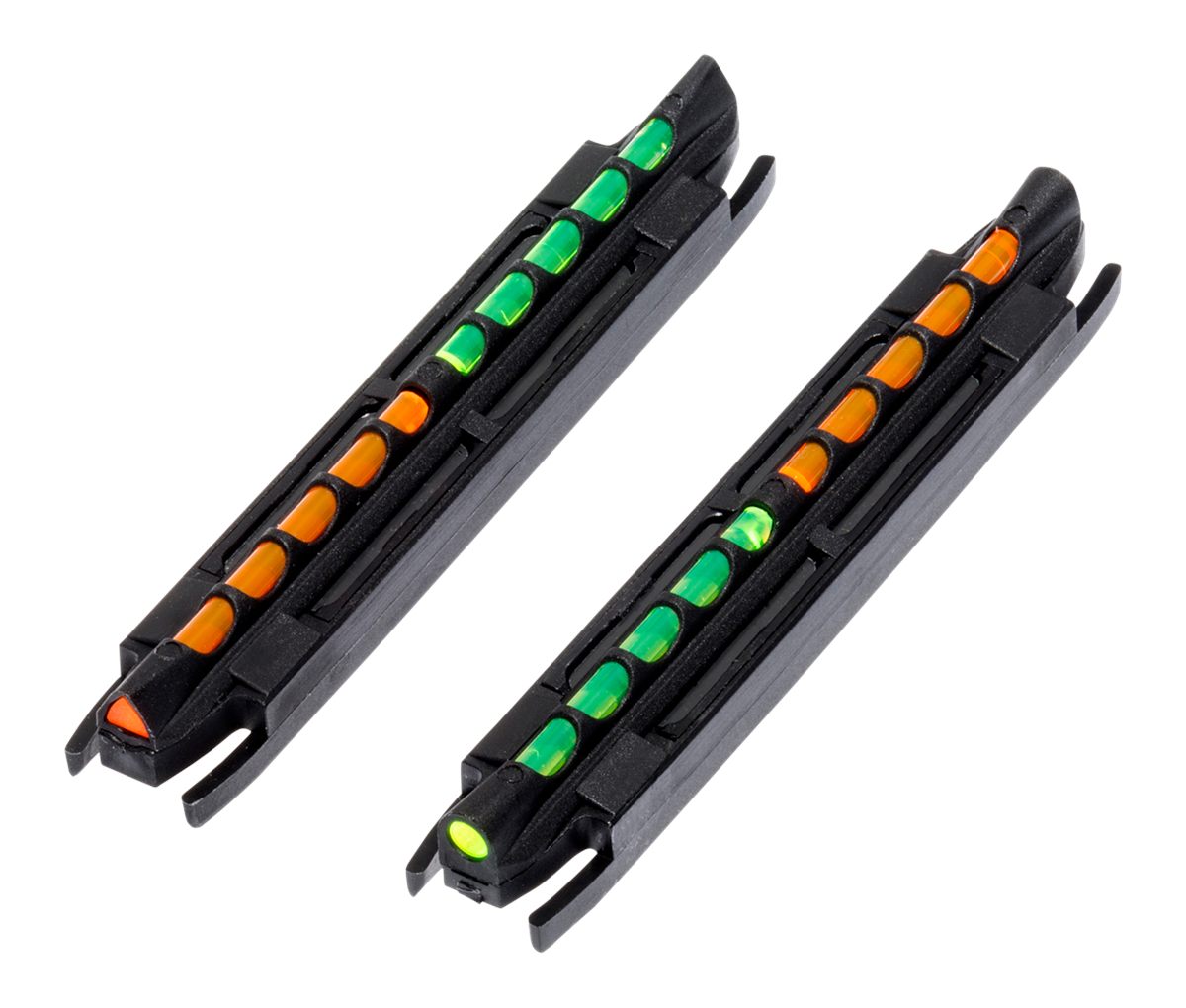 Hiviz TO300 Two-In-One Magnetic Front Sight Black | Green/Orange Fiber Opti