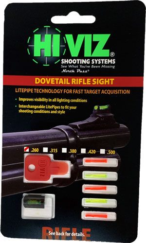 Hiviz Dovm-260 Rifle/Muzzle Loader Dovetail Sight, 3/8-Inch,Black Interchan view 3