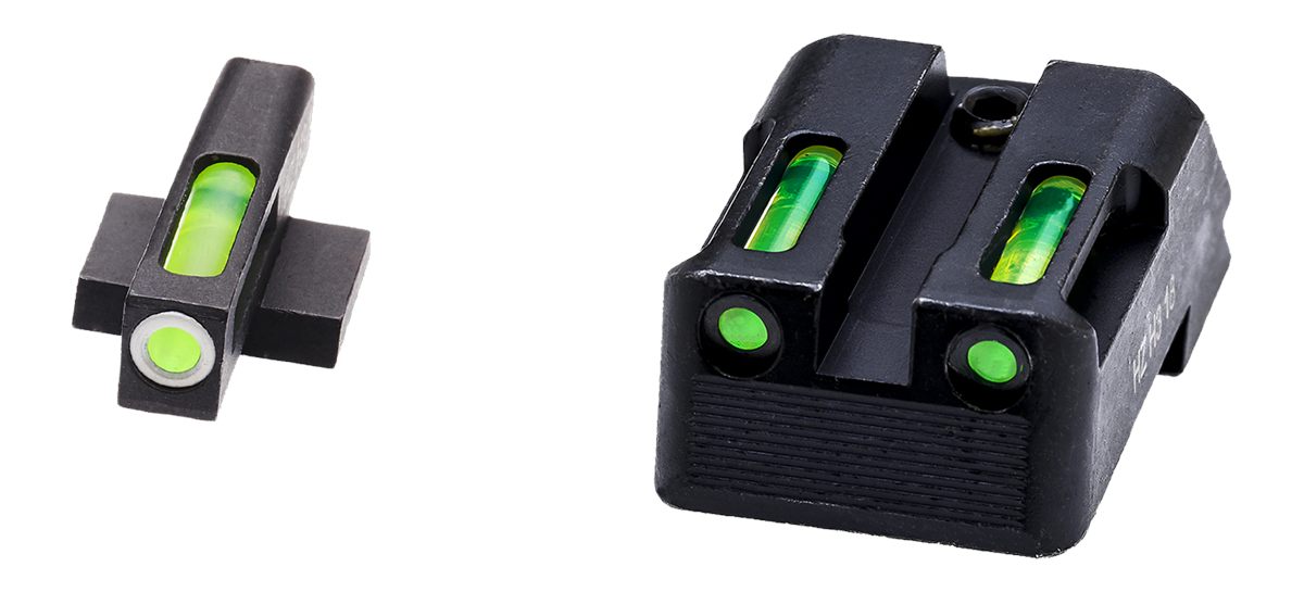 Hi Viz KBN321 LiteWave H3 Sight Set for Kimber 1911 Green Tritium White Out