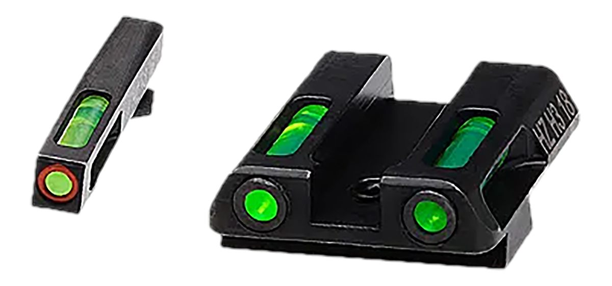 Hiviz GLN521 LiteWave H3 Fiber-Optic Sight Set Green Outline w/ Litepipes F