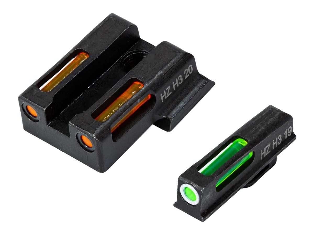 Hiviz Hivz Litewave H3 Tritium/LitePipe Sight for S W 9EZ, Green/Orange lit