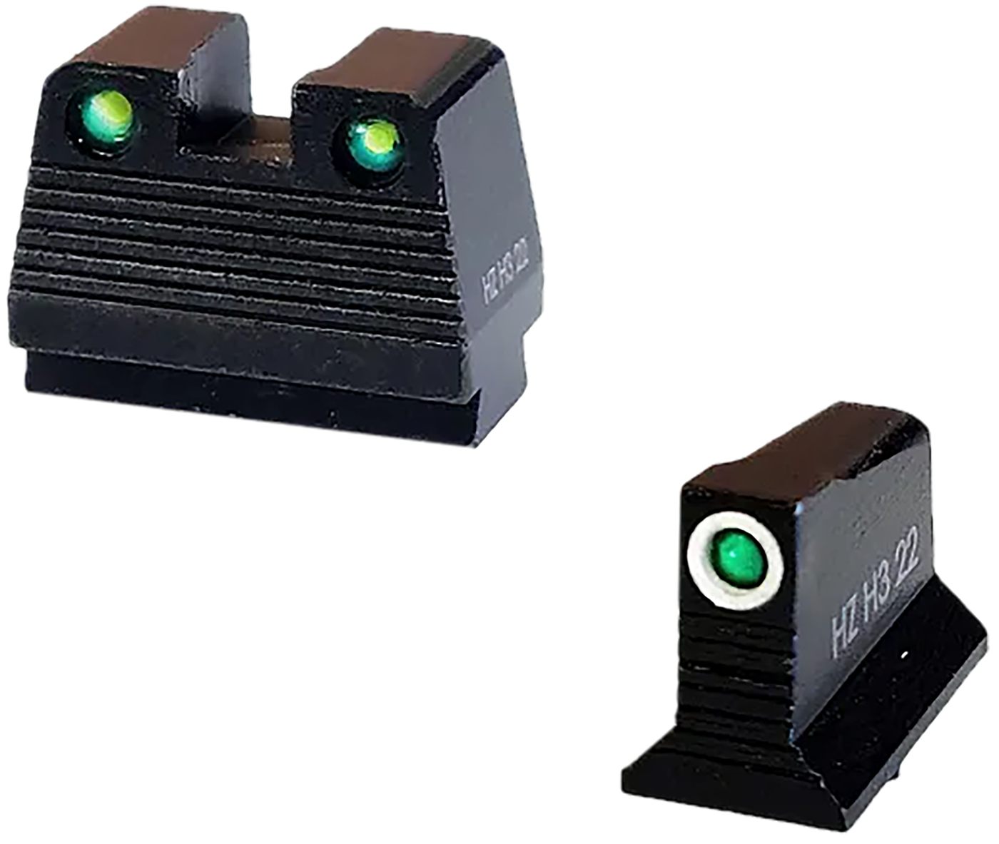 HiVis HiViz Glock Co-Witness Tritium Sight Set, MOS, 9mm/40 S W, 357 SIG, G