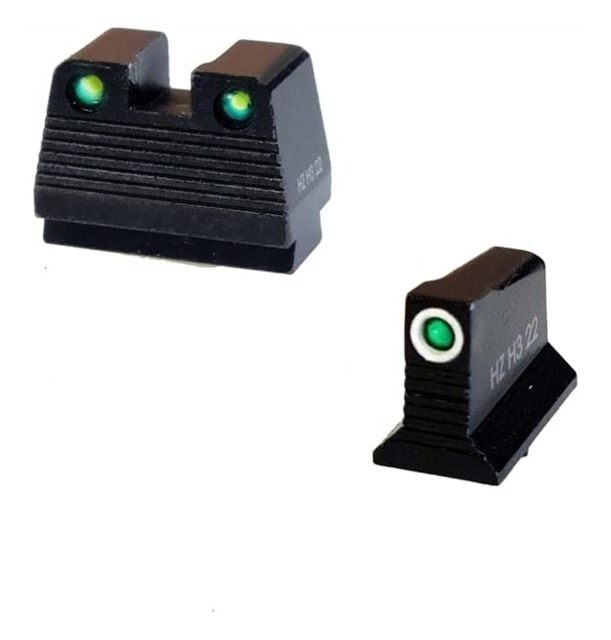 HiVis HiViz Glock Co-Witness Tritium Sight Set, MOS, 9mm/40 S W, 357 SIG, G view 2