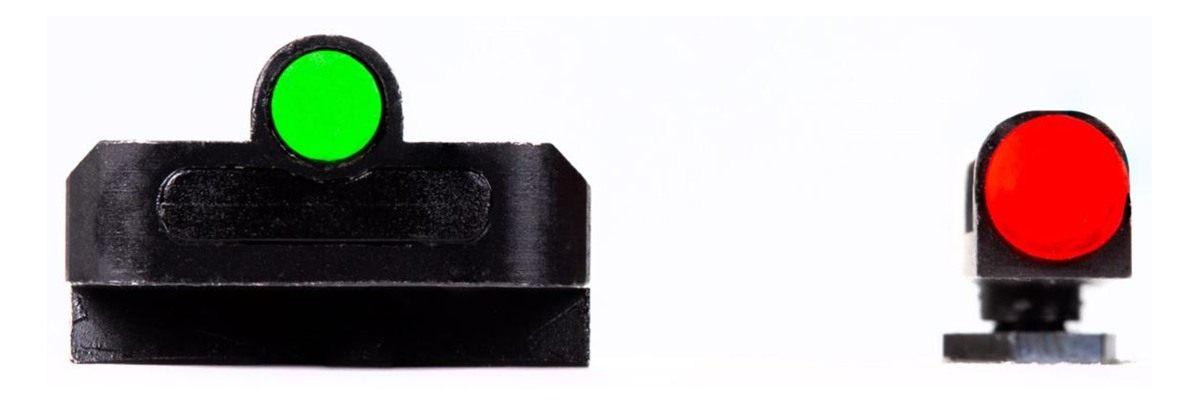 Hiviz GLFD21 FastDot H3 Sight Set for Glock Red Fiber Optic Front Tritium R view 2