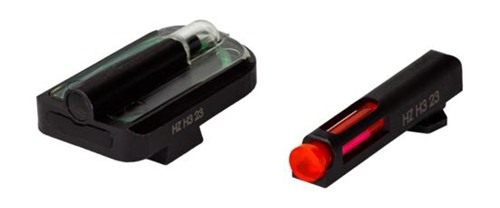 Hiviz GLFD21 FastDot H3 Sight Set for Glock Red Fiber Optic Front Tritium R view 3