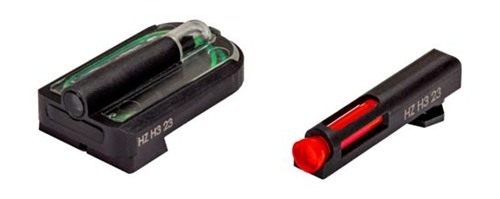 Hi Viz GLMFD21 FastDot H3 Sight Set for Glock MOS Red Fiber Optic Front Tri view 2