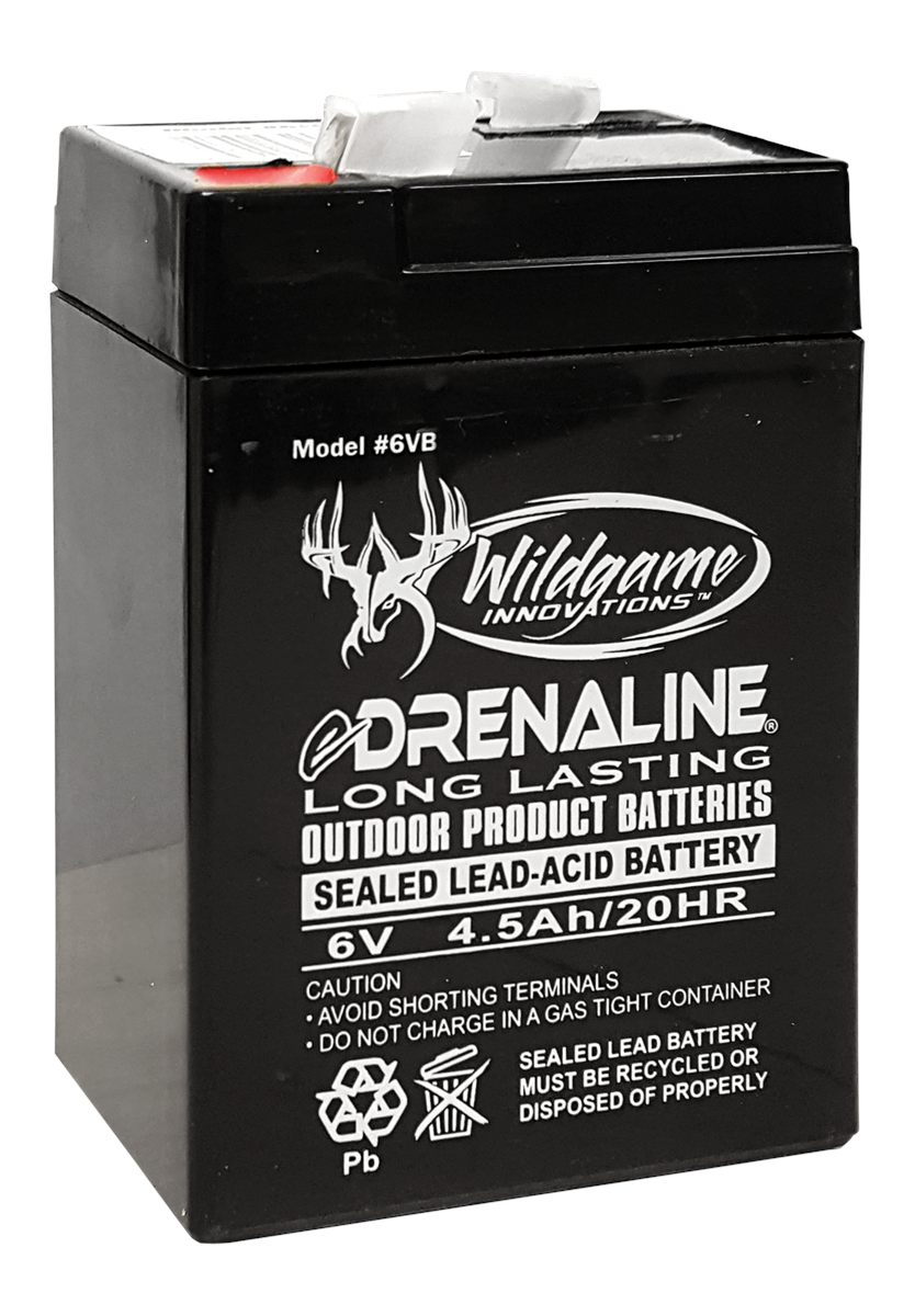 Wildgame Innovations 6V Edrenaline Rechargeable Battery for Game Feeders |