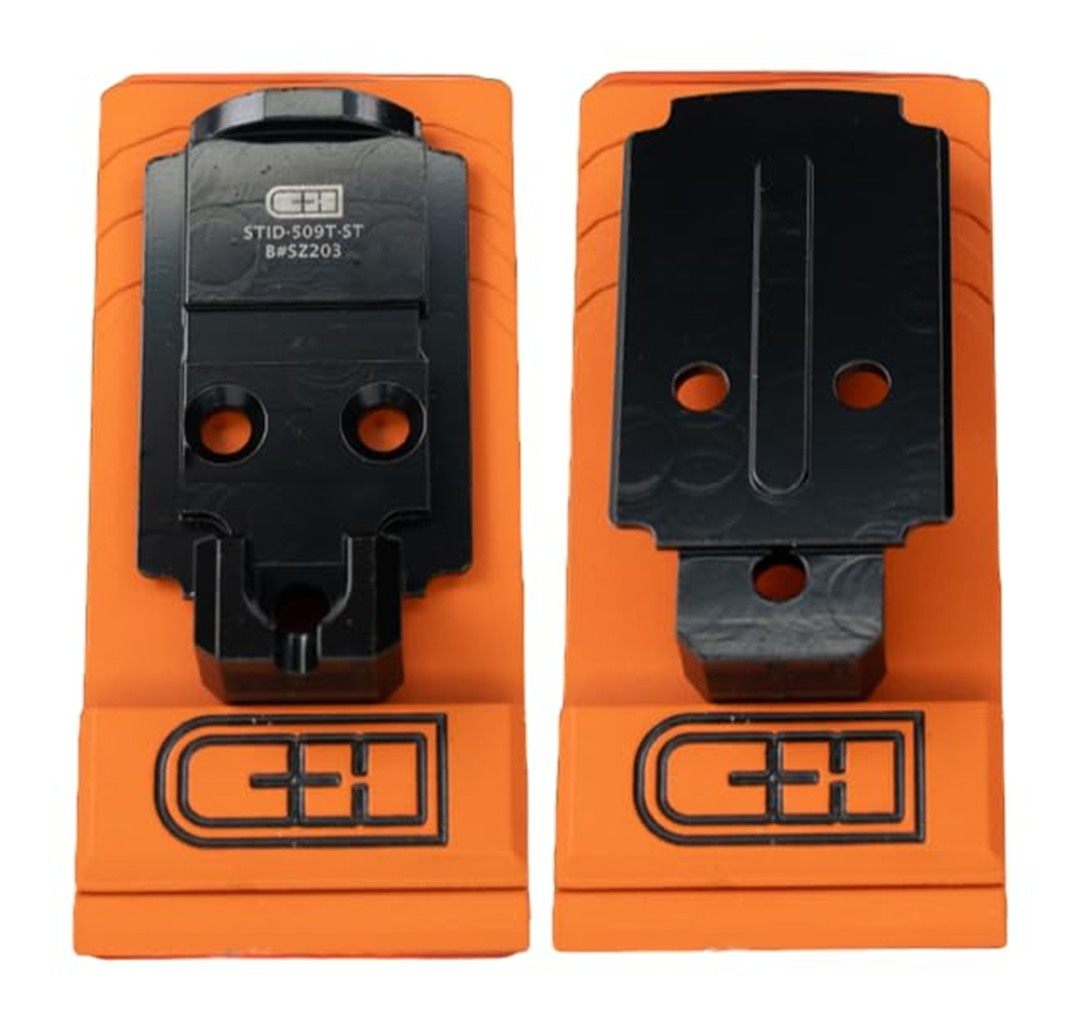 C+H Precision Optics Adapter Plate for Staccato Duo and Holosun 509T Steel