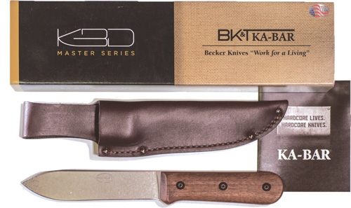 Ka Bar Knives BK62 Becker Kephart 5.13in Fixed Drop Point Plain Satin Stone view 2