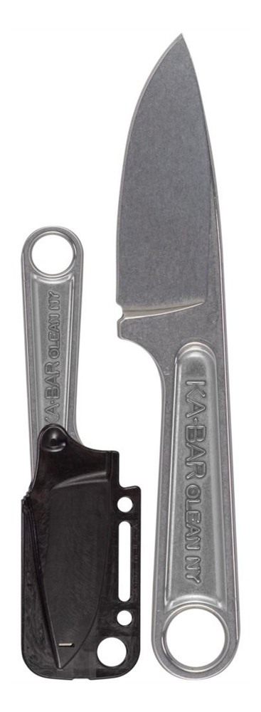 KA BAR Knives Forged Wrench Fixed Knife 3in Drop Point Blade Silver