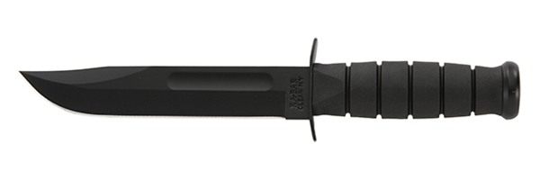 KA BAR 1213 Black Straight Edge Knife / Hard Sheath view 4
