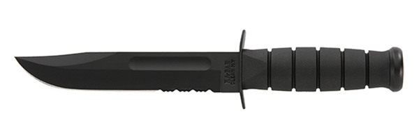 KA BAR Knives 1214 Fighting/Utility 7in Fixed Clip Point Serrated Black 109 view 2