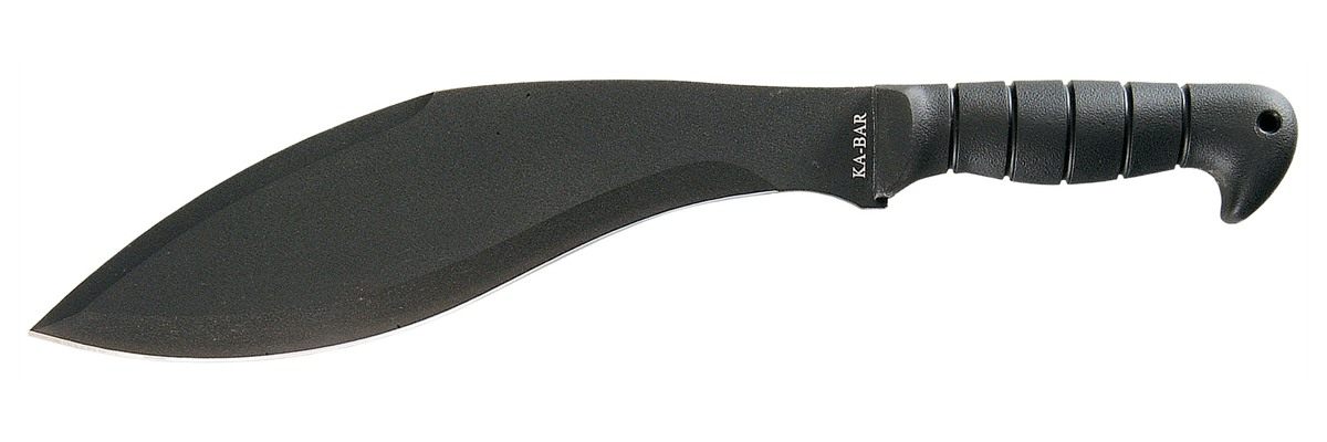 KA BAR Kukri Machete Knife 11-1/2in Blade Black w/Sheath