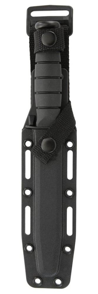 KA BAR Short Fixed Knife 5-1/4in Clip Point Blade Black