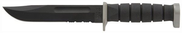 Ka Bar Knives D2 Extreme Knife 7in Serr W/Plastic Sheath