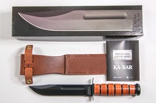 KA BAR Single Mark, Brown, Overall Length: 11.875in