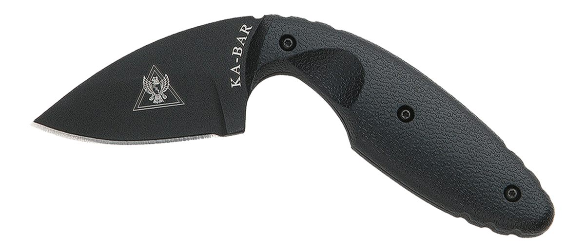 Ka Bar Knives 1480 TDI Law Enforcement 2.31in Fixed Drop Point Plain Black view 2