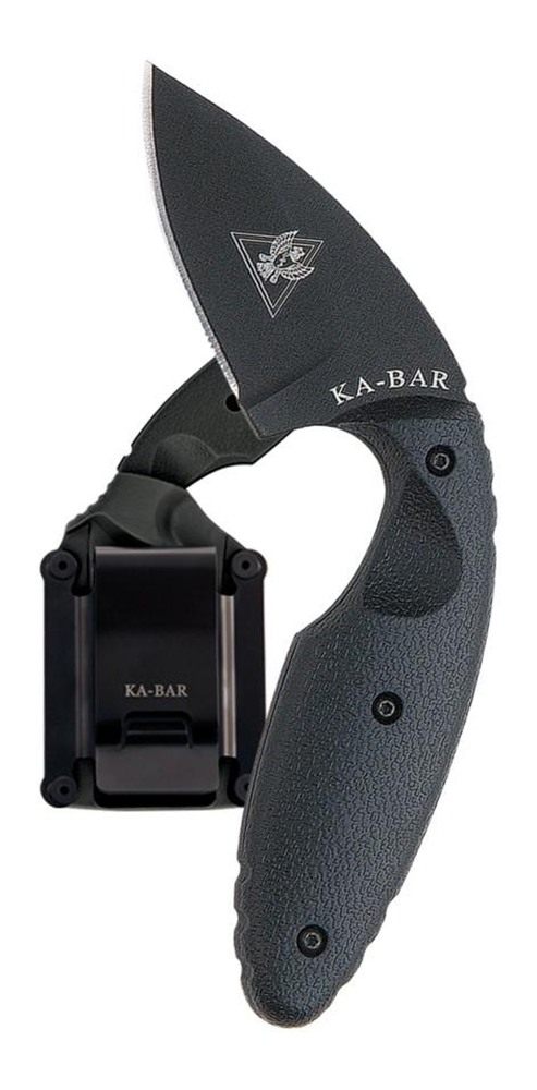 Ka Bar Knives 1480 TDI Law Enforcement 2.31in Fixed Drop Point Plain Black view 3