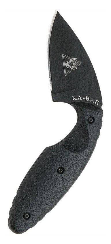 Ka Bar Knives 1480 TDI Law Enforcement 2.31in Fixed Drop Point Plain Black view 4