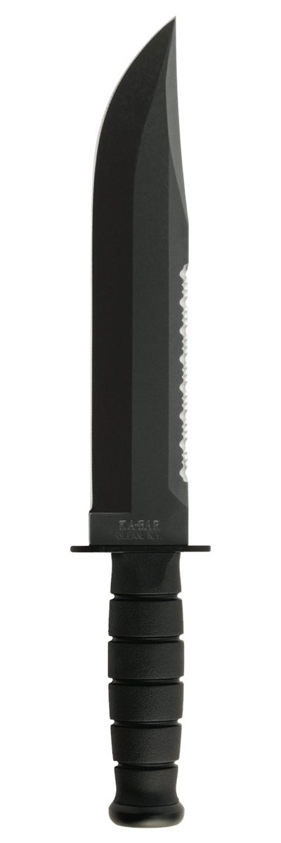 KA BAR Knives 2211 Big Brother 9.38in Fixed Top Serrated/Bottom Straight Pl