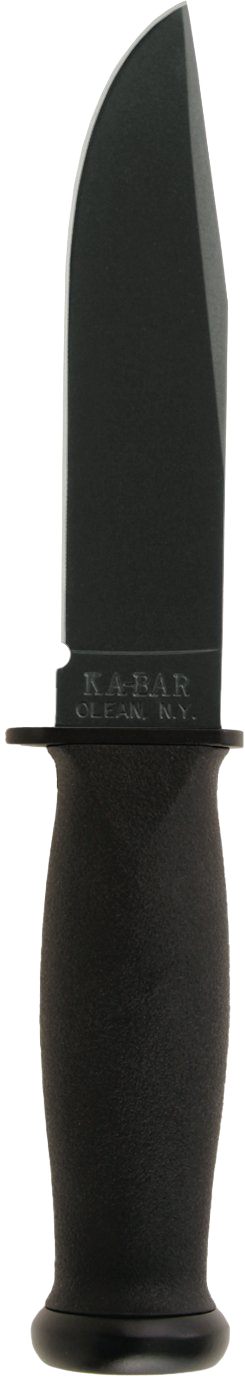 KA BAR Kraton Handled Straight Edge Mark 1 Knife Black, 9 3/16-Inch