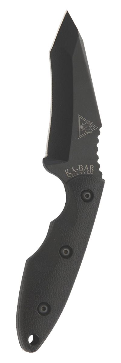 KA BAR 2486 TDI/Hinderer Hell Fire Fixed Blade Knife, Black,steel