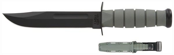 Ka Bar Knives Fighting/Utility Knife 7in W/Plastic Sheath F-Green