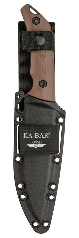 KA BAR Knives 7503 Jarosz Turok 6.25in Fixed Clip Point Plain Black 1095 Cr view 3