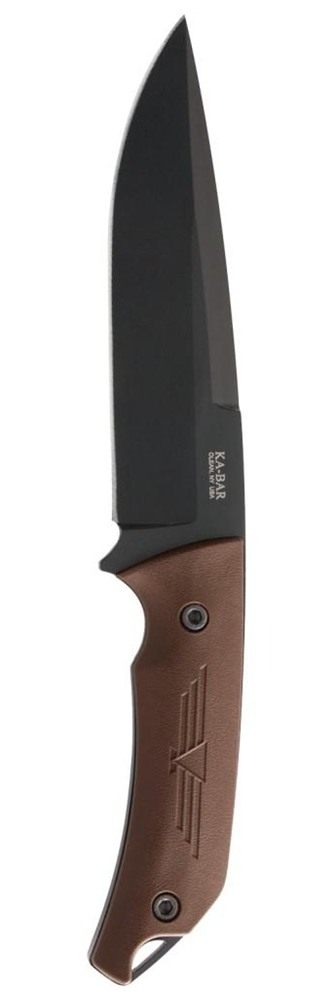 KA BAR Knives 7503 Jarosz Turok 6.25in Fixed Clip Point Plain Black 1095 Cr view 4