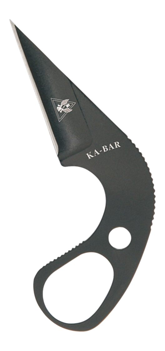 KA BAR Knives 1478BP TDI Law Enforcement 1.63in Fixed Drop Point Plain Blac