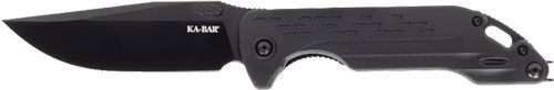 Ka Bar Knives Warthog Folder 3.75in Black Liner Lock D2