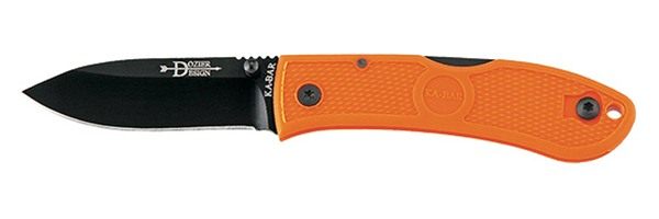 KA BAR Dozier Folding Hunter 3in Blaze Orange