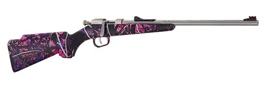 Henry Mini Bolt Rifle .22 LR Single Shot Magazine 16.25in Barrel Muddy Girl