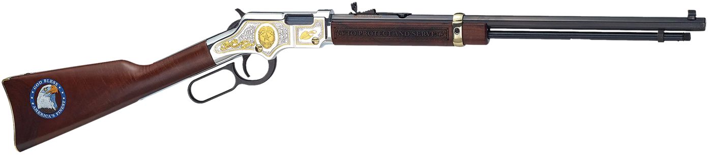 Henry Repeating Arms H004LE Golden Boy Law Enforcement Tribute 22 Short, Lo