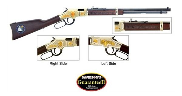 Henry Repeating Arms H004LE Golden Boy Law Enforcement Tribute 22 Short, Lo view 2